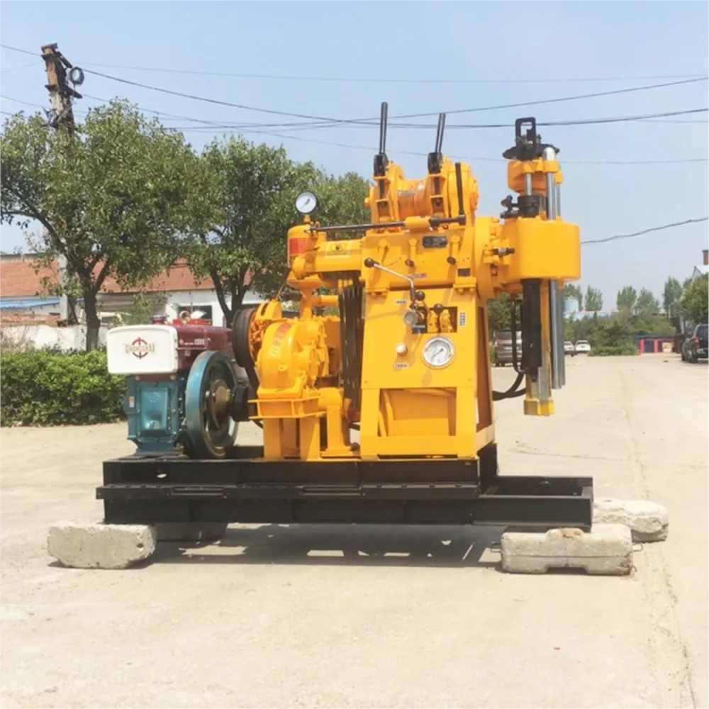 

150m Depth Water Rock Well Drilling Rig Machine Lithosphere Deep Borehole Diesel Water Wells Rock Drill Rig Well Drill Machine