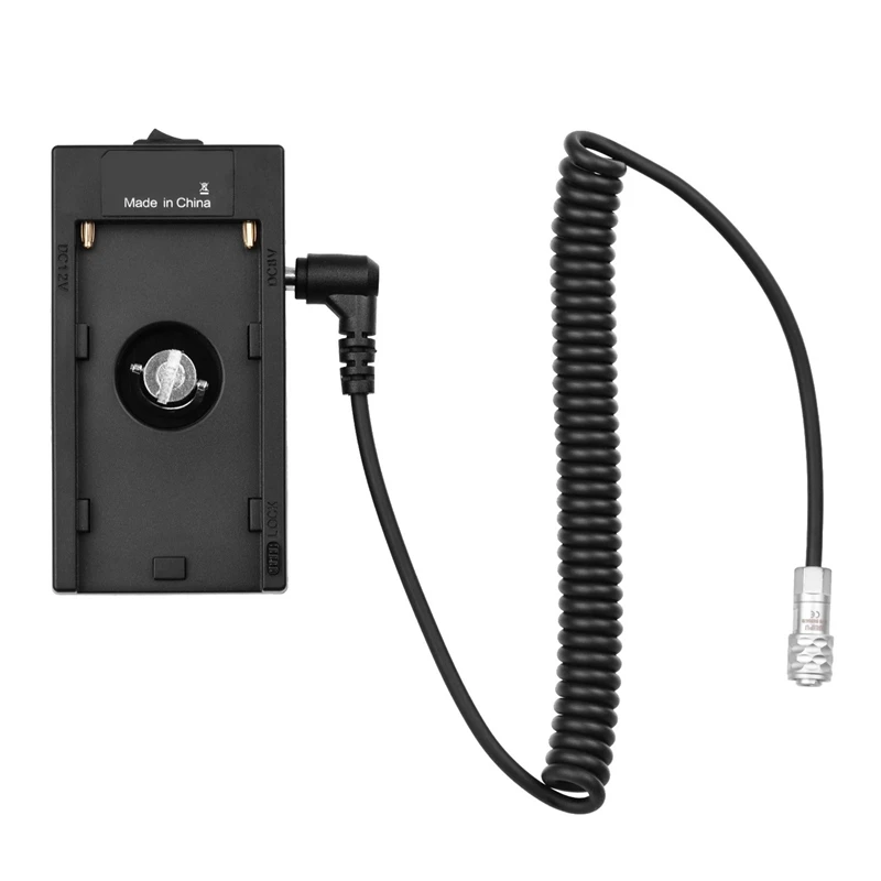 

NP-F970 Battery Plate Holder Adapter + BMPCC Power Adapter Cable For 4K/6K Camera
