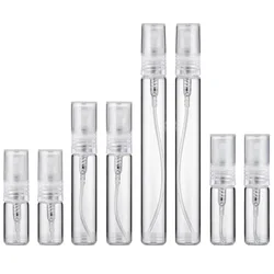 8PCS 10ml 5ml 3ml 2ml Refillable Mini Portable Perfume Bottle Empty Transparent Glass Sample Perfume Spray Bottle for Travel