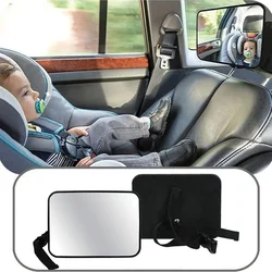 Espejo retrovisor de coche para bebé, espejo Interior de seguridad, reposacabezas Universal para asiento de coche, Monitor de seguridad para bebé, conducción