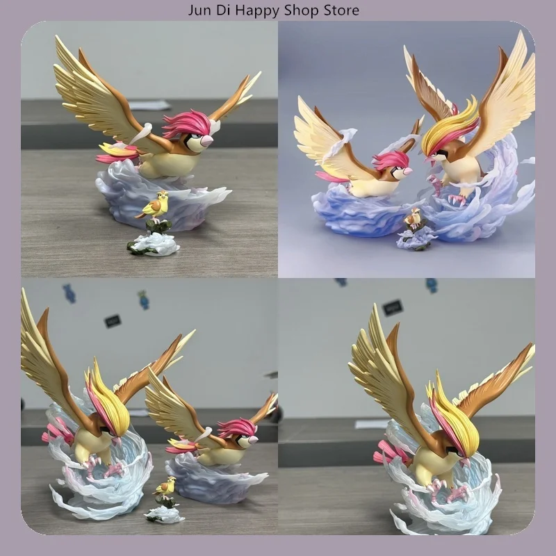 

Pidgey Evolution Set Anime Figure Model Statue Collection Desktop Decoration Gift for Fans