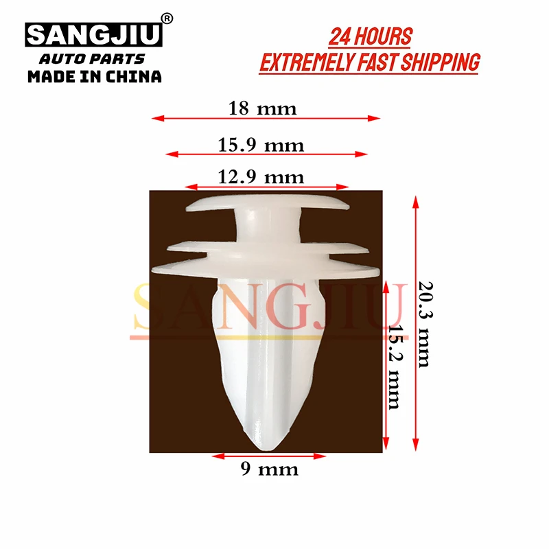 20 шт., фиксаторы-клипсы для Honda