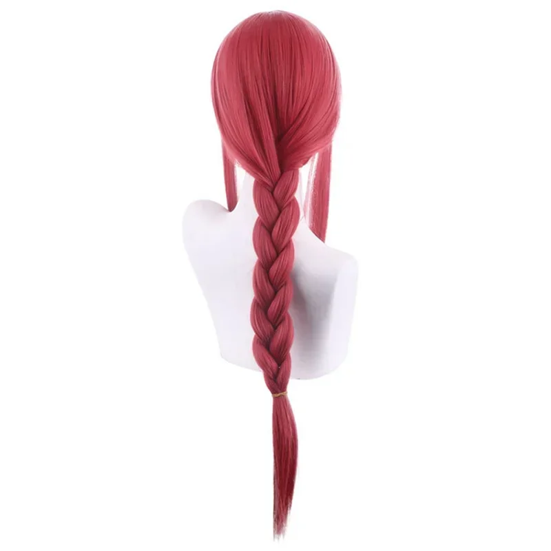 Makima Cosplay Anime Chainsaw Man Costumes Props Women Long Braided Straight Synthetic Hair Halloween Role Play Wigs