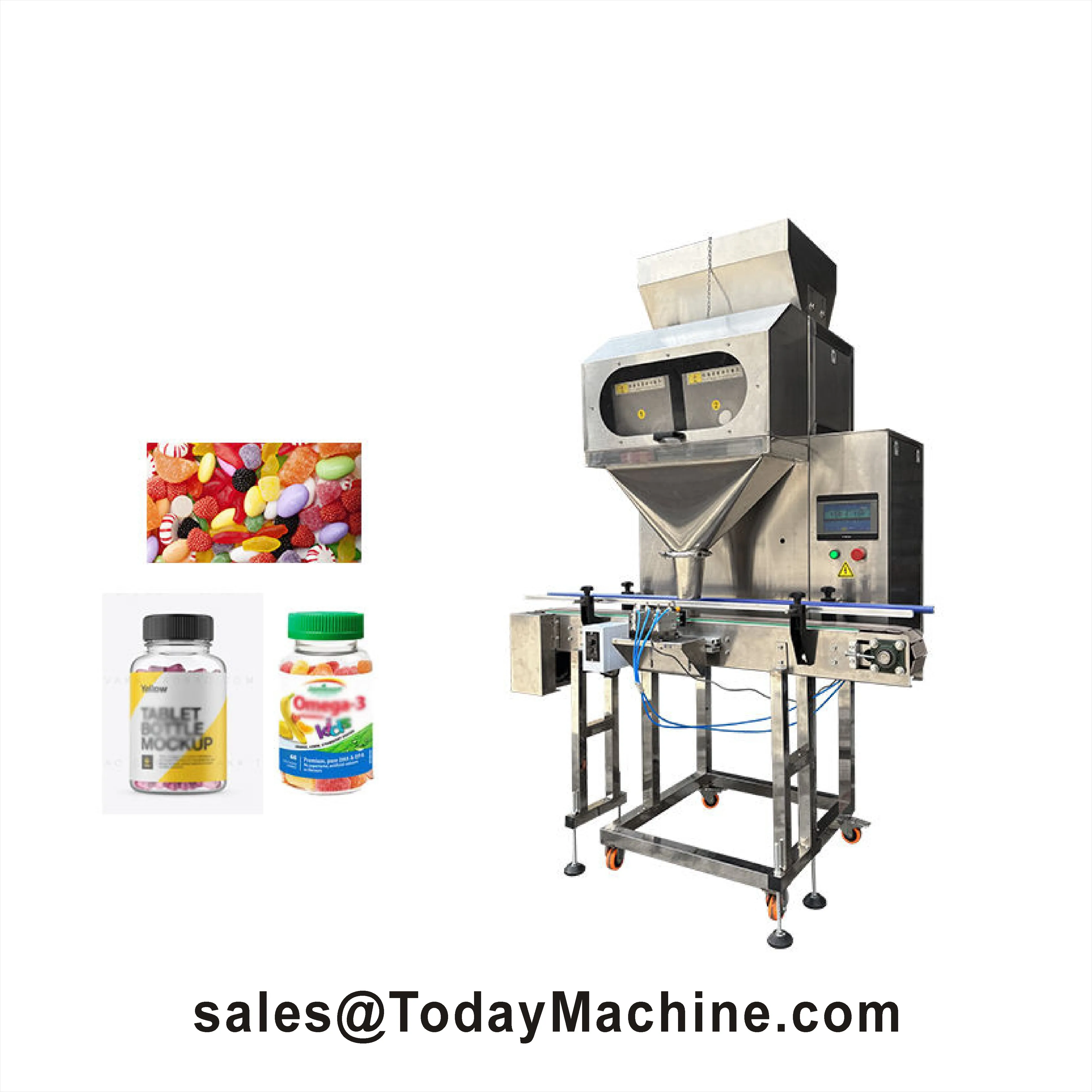 Weighing Fully Automatic Granule Filling Line for Bottled and Canned Spices Cashews Pet Food Freeze Dried Products