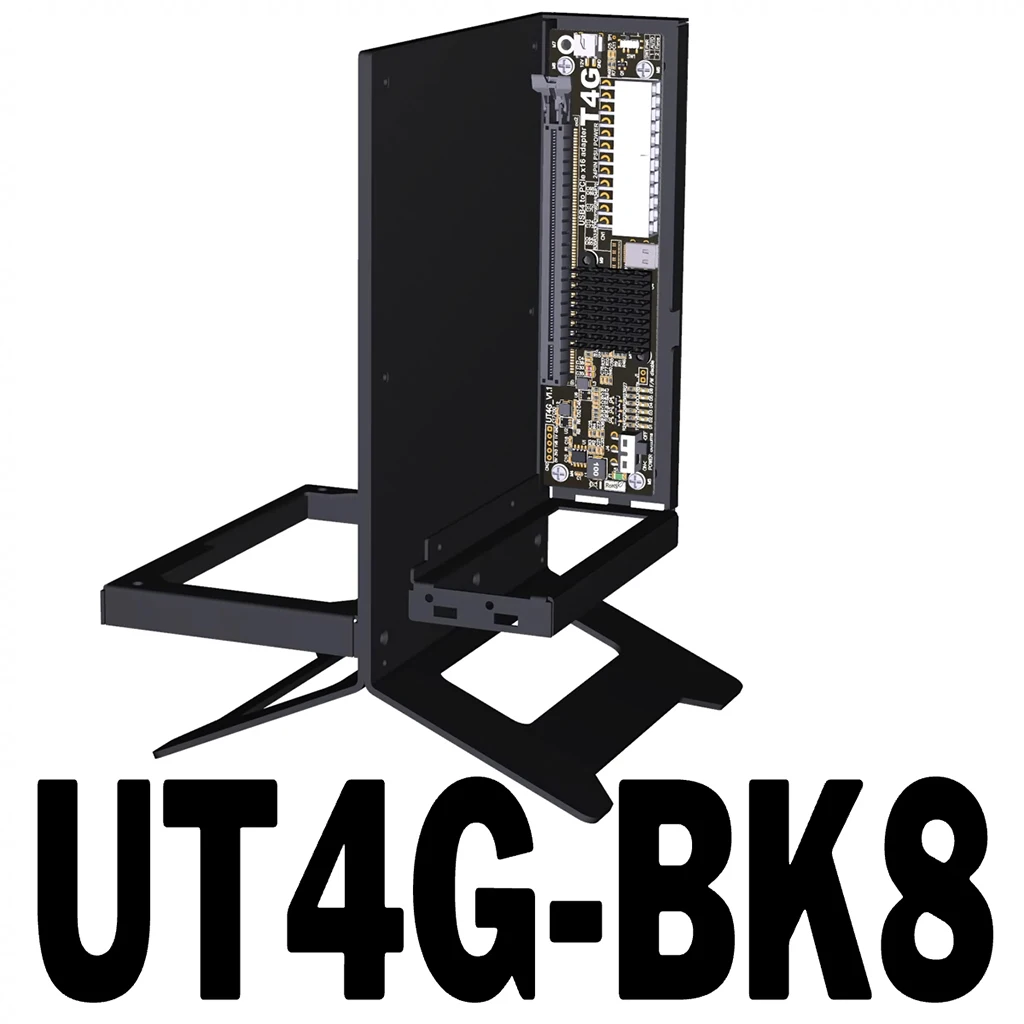 محطة إرساء بطاقة الرسومات UT4G USB4 إلى PCIe4.0 x4 eGPU محول لـ Thunderbolt3/4 GPU Dock Bracket لأجهزة الكمبيوتر المحمول NUC ITX STX PC