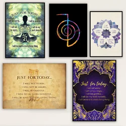 Reiki Symbols Reiki Precepts Healing Energy Mental Health Art Posters Canvas Painting Wall Prints Picture Living Room Home Decor