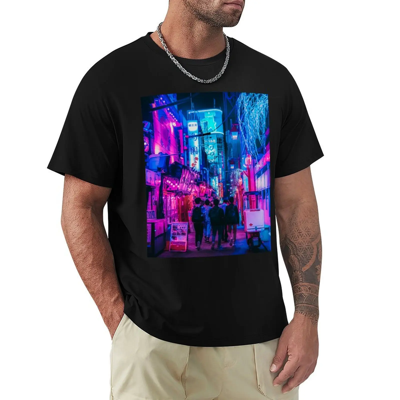 Candy Floss Tokyo Neons T-Shirt anime figures anime clothes for a boy compression shirt men