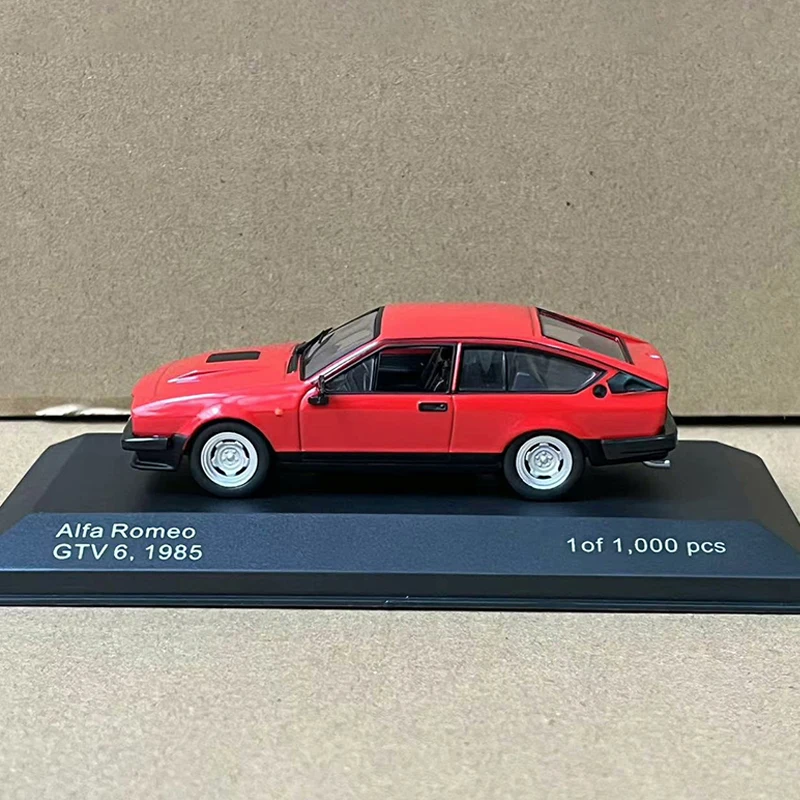 1:43 Scale ALFA ROMEO GTV6 1985 Simulation Alloy Car Model Diecast Vehicle Collectible Souvenir Boys Toys