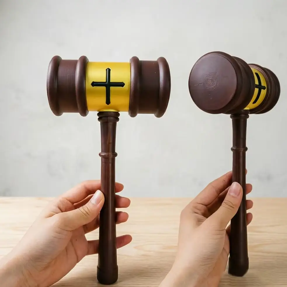 Anime Hiromi Higuruma Cosplay Hammer Prop Model 3D Printing Hammer Equipment Weapons Model Halloween Prop