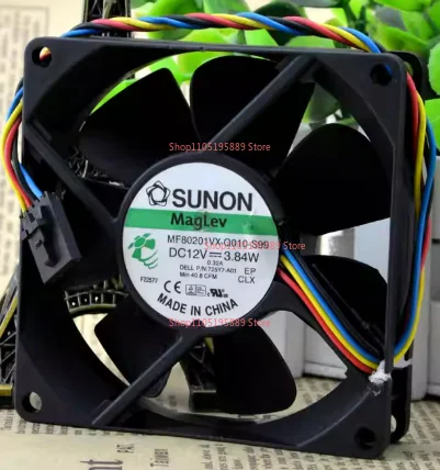 server fan for SUNON MF80201VX-Q010-S99  725Y7 8020 cooling fan with 12V 3.84W 80*80*20mm 4wires 5Pin