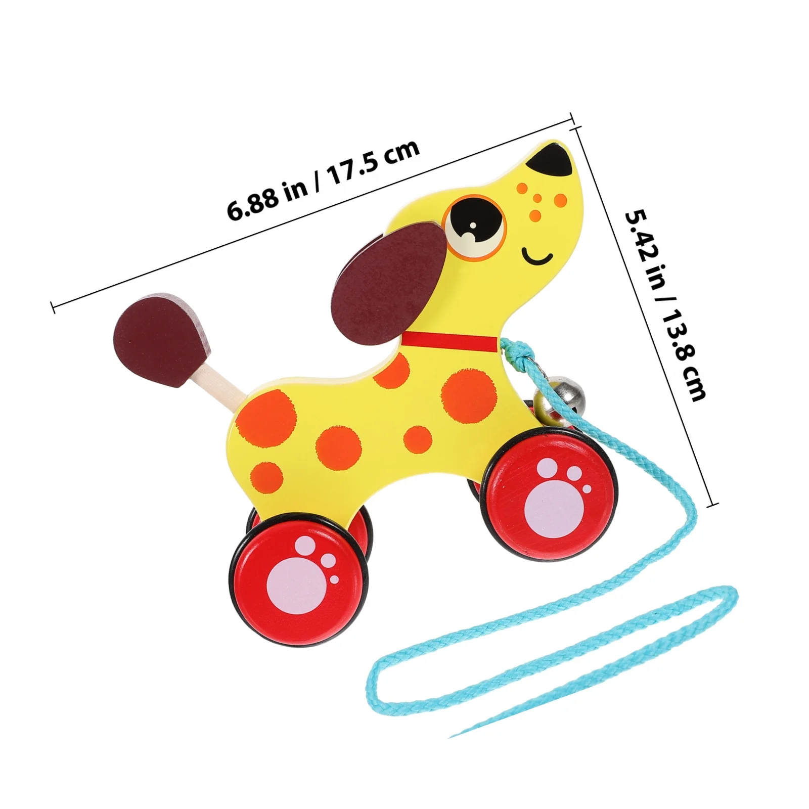 سيارة سحب خشبية على شكل حيوان للأطفال الصغار، تدريب على المشي، مشاية تعلم الطفل، رسوم متحركة إبداعية للتعليم المبكر