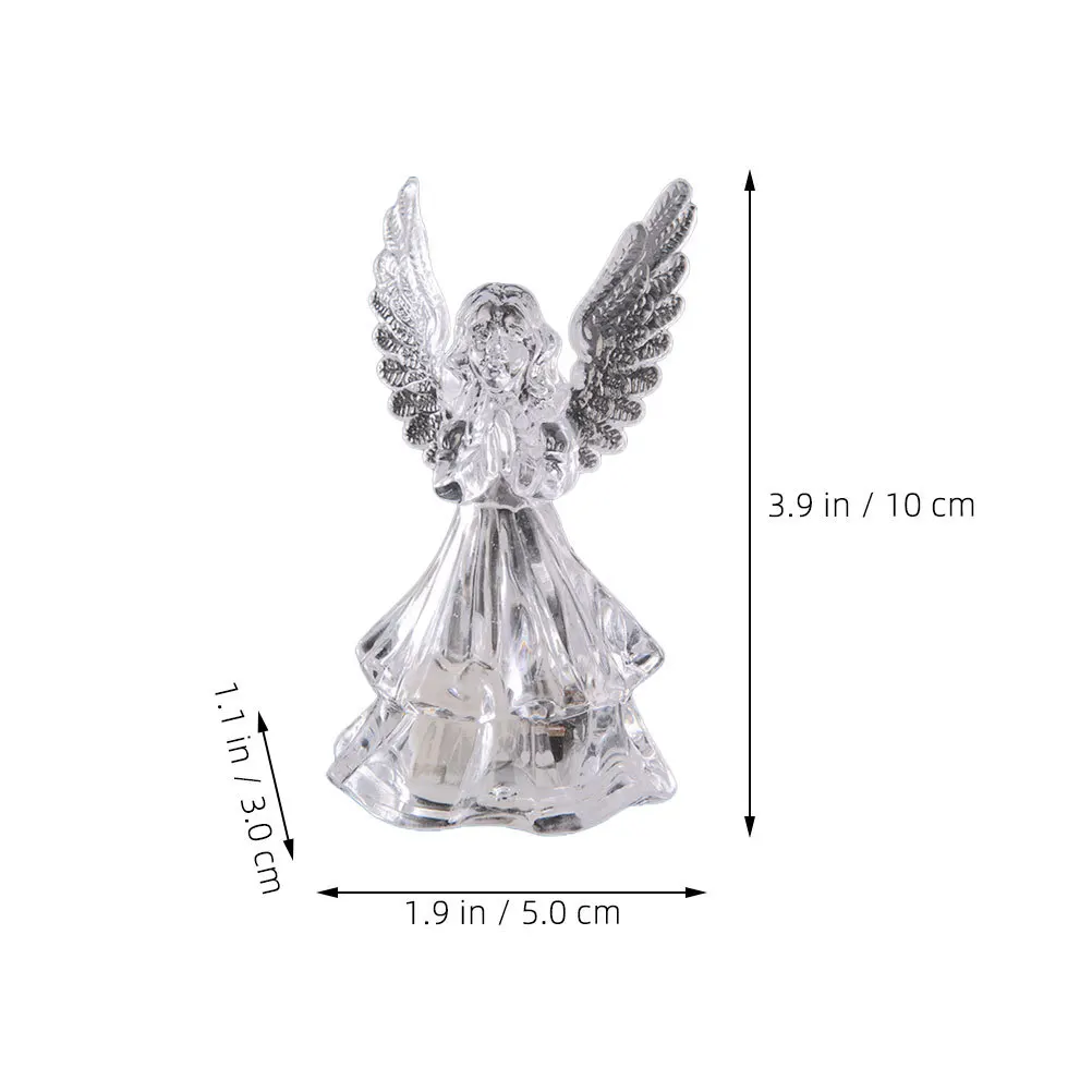 4Pcs 천사 모양의 밤 빛 부드러운 따뜻한 침실 머리맡 램프 만화 테이블 램프 홈에 대 한 장식 밤 빛