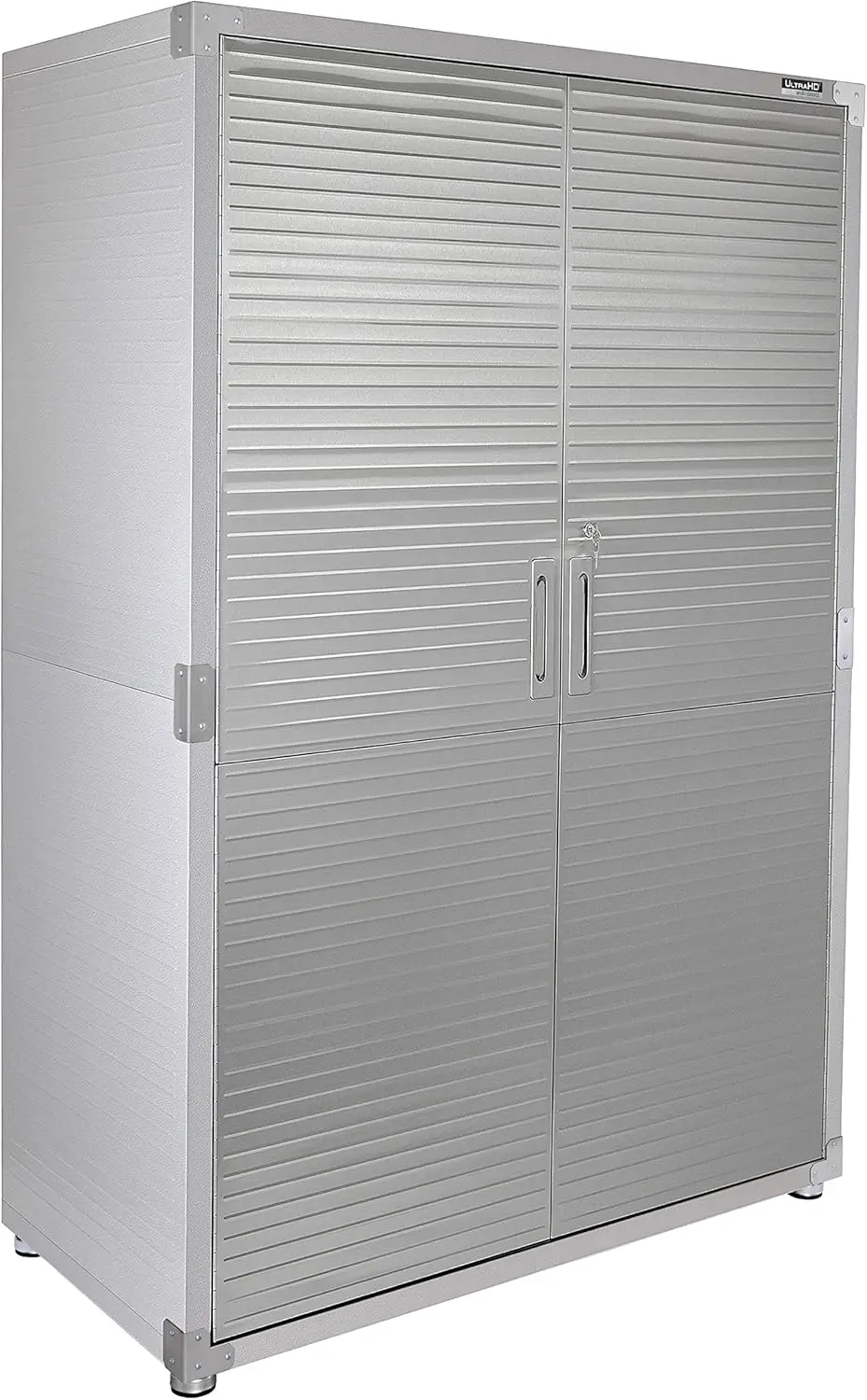 Seville Classics UltraHD Solid Steel Lockable Metal Storage Cabinet Locker Organizer, w/Adjustable Shelves,48