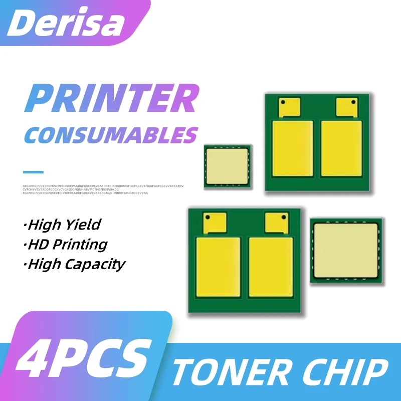 

Derisa 1 компл. 414A 415A W2030A W2020A W2040A чип картриджа с тонером для HP M455 M454 M479 M480 E45028 чипы картриджа 414 415 чип