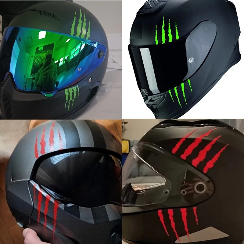 

1 шт. монстр коготь царапины мотоциклетный шлем наклейки водостойкие DIY мотоцикл топливный бак скутер украшения тела виниловые наклейки