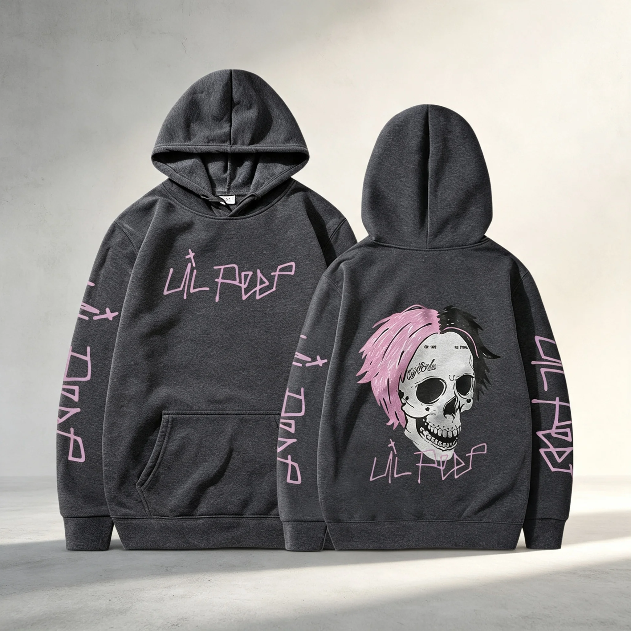 Rapper Lil Peep Cry Baby Hoodies Herrenbekleidung Mode Vintage Hip Hop Oversized Sweatshirts Gothic Harajuku Pullover Streetwear – Detail 14