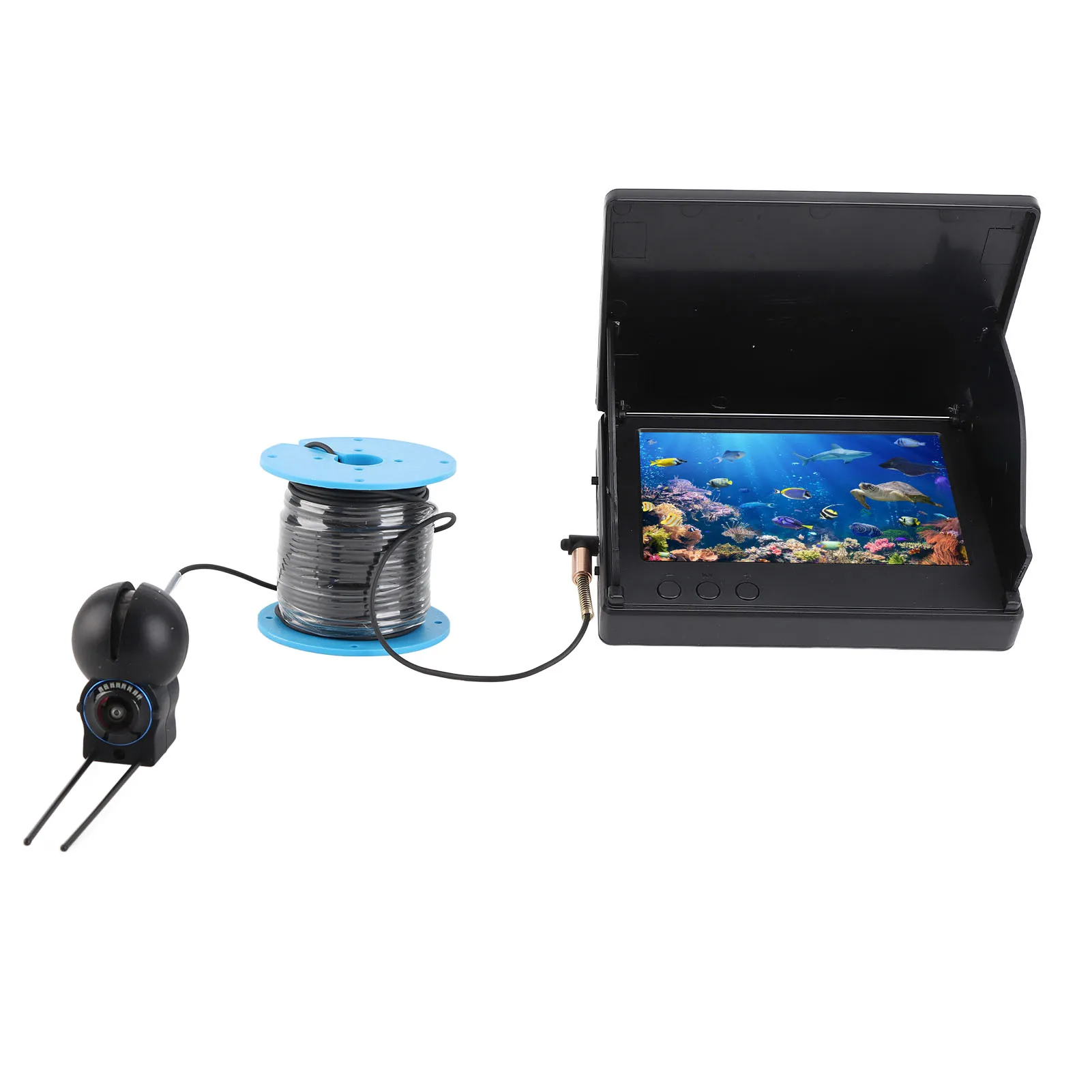 어군탐지기 카메라 수중 낚시 카메라 1080P 4.3인치 화면 30m 케이블 초광각 렌즈 얼음낚시 탐지기