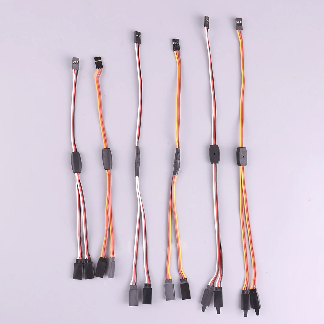 10PCS/lot Y Extension Cable Anti-loosening buckle Aileron 30 60 Core Copper Tin Plating Wire High current Y Extension Cord