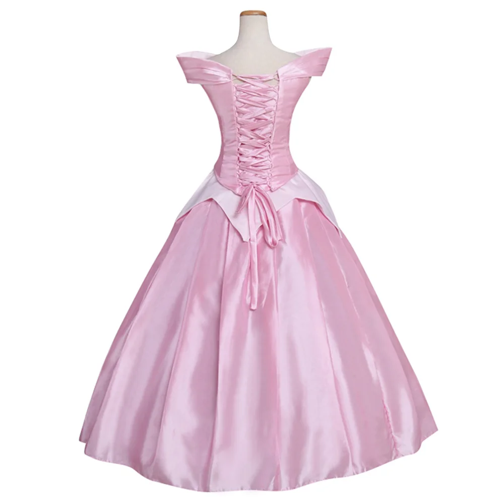 Aurora Cosplay Costume pour femme, robe rose pour adulte, robe de Rhpour fête d'Halloween, sur mesure