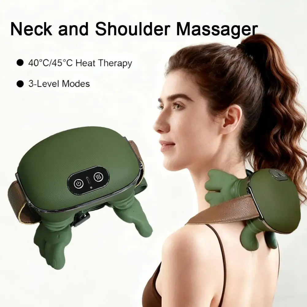 

Portable Neck Shoulder Massager Electric Kneading Massager Heated Back Massagers Muscles Massage Neck Shoulder Fatigue Relief
