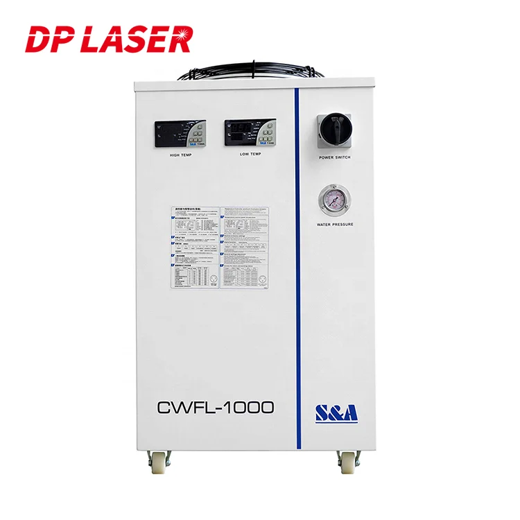 S&A CWFL-1000 1000W 1KW Water Cooled Chillers Fiber Laser Cutting Machine Water Chiller