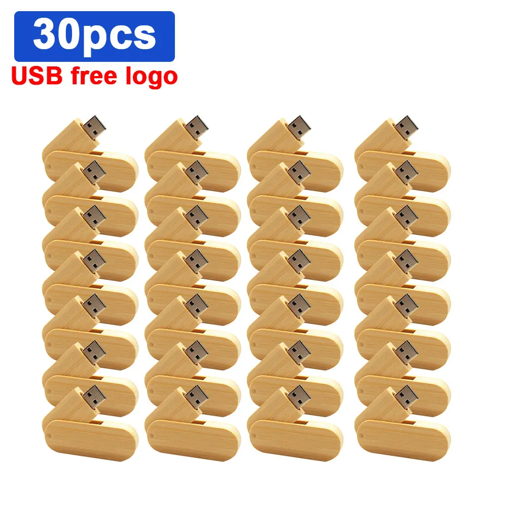 

30 pcs/lot Wooden USB 2.0 Flash Drive 4GB 8GB 16GB 32GB 64GB 128GB Photography Gifts Memory Stick PenDrive Wedding Gifts Drives