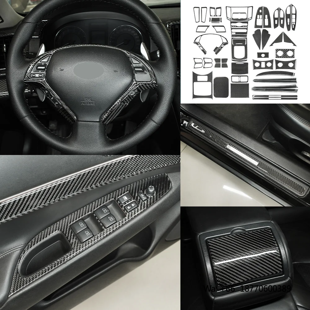 Shasha Real Carbon Fiber All Interior Accessories for Infiniti G37 Carbon Fiber Coupe Carbon Fiber G37