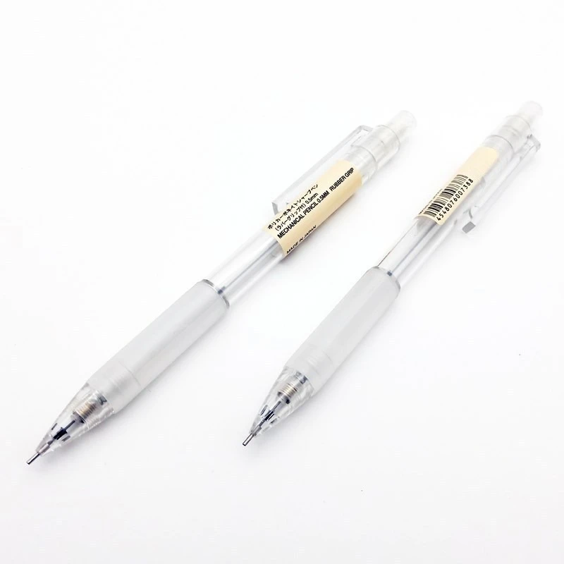 

New Mechanical Pencil White Simple Automatic Pen 0.5mm for Students School Supplies Office Accessories Stationery