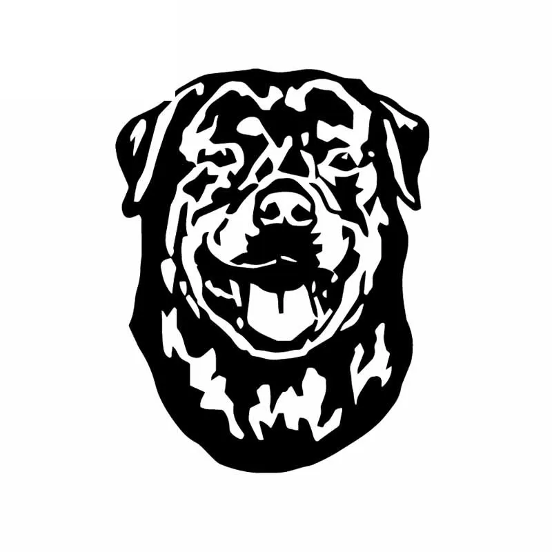 

Car Sticker Personality Rottweiler PVC Decal Car Sticker Cute Cartoon Animal Art Decoration Sticker Black/white, 16cm*12cm