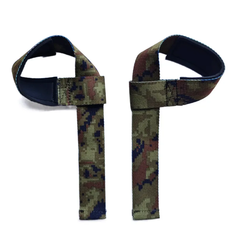 New Hand Wrist Straps Padded Camo Gym Weight Support Brace Belt Deadlift Fitness Gloves Crossfit Barbells Powerlifting Strap