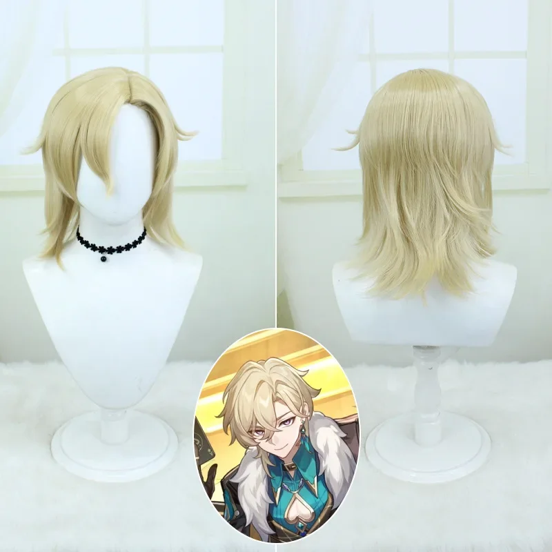 

Игра Honkai:Star Rail Aventurine, косплей, парик унисекс для взрослых, желтый термостойкий костюм для волос, аксессуар, реквизит для Хэллоуина