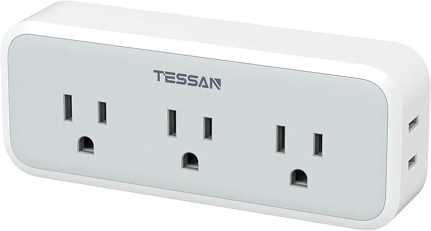 

5 Outlet Wall Plug Extender with Surge Protection, Compact Travel Power Strip for Home Office