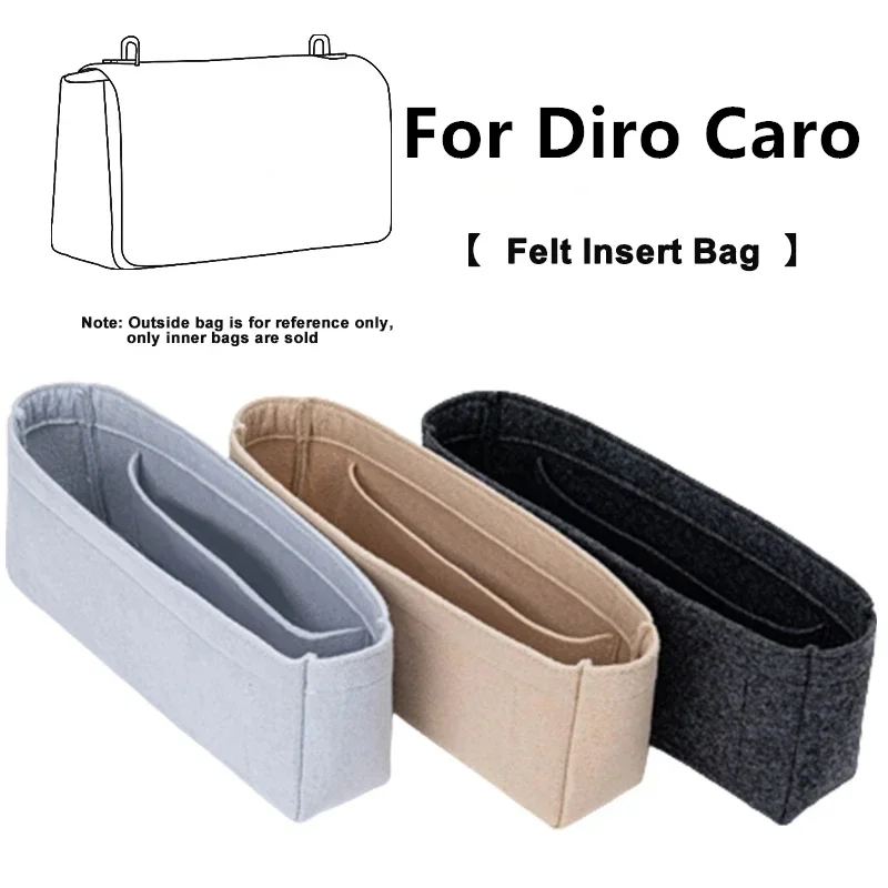 

Felt Insert Bag Organizer Upgrade Accessories For DIOR CARO Handbag Shoulder Bags Space Expand Cosmetics Storage Sorting Pocket