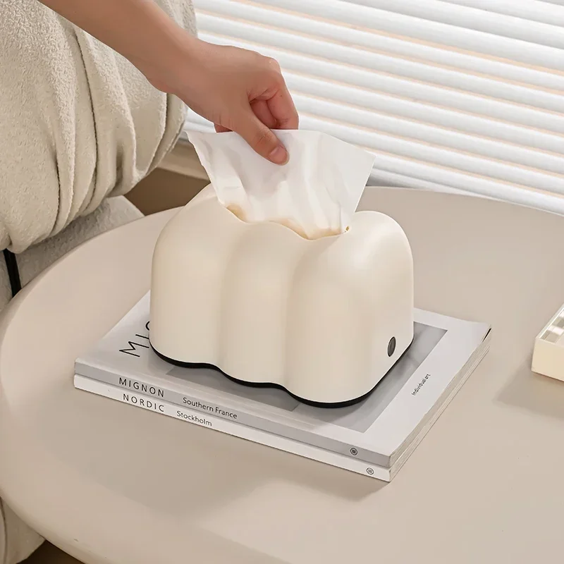 Capacity Cloud Creative Tissue Box Household Bathroom Paper Suction Box High-End Sense Paper Suction Box Large