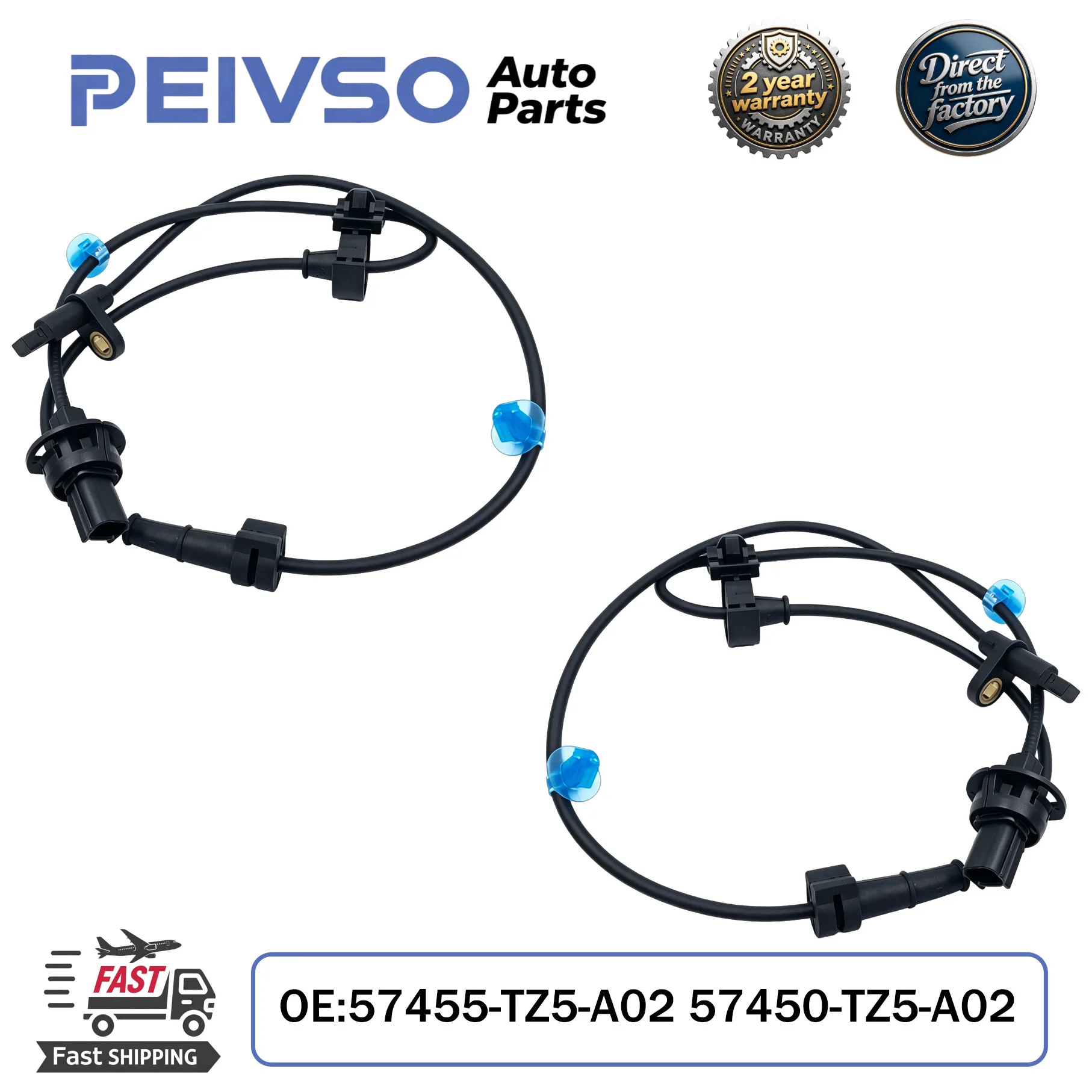 

PEIVSO NEW High Quality 57455-TZ5-A02 57450-TZ5-A02 ABS Wheel Speed Sensor For ACURA MDX/HONDA PASSPORT