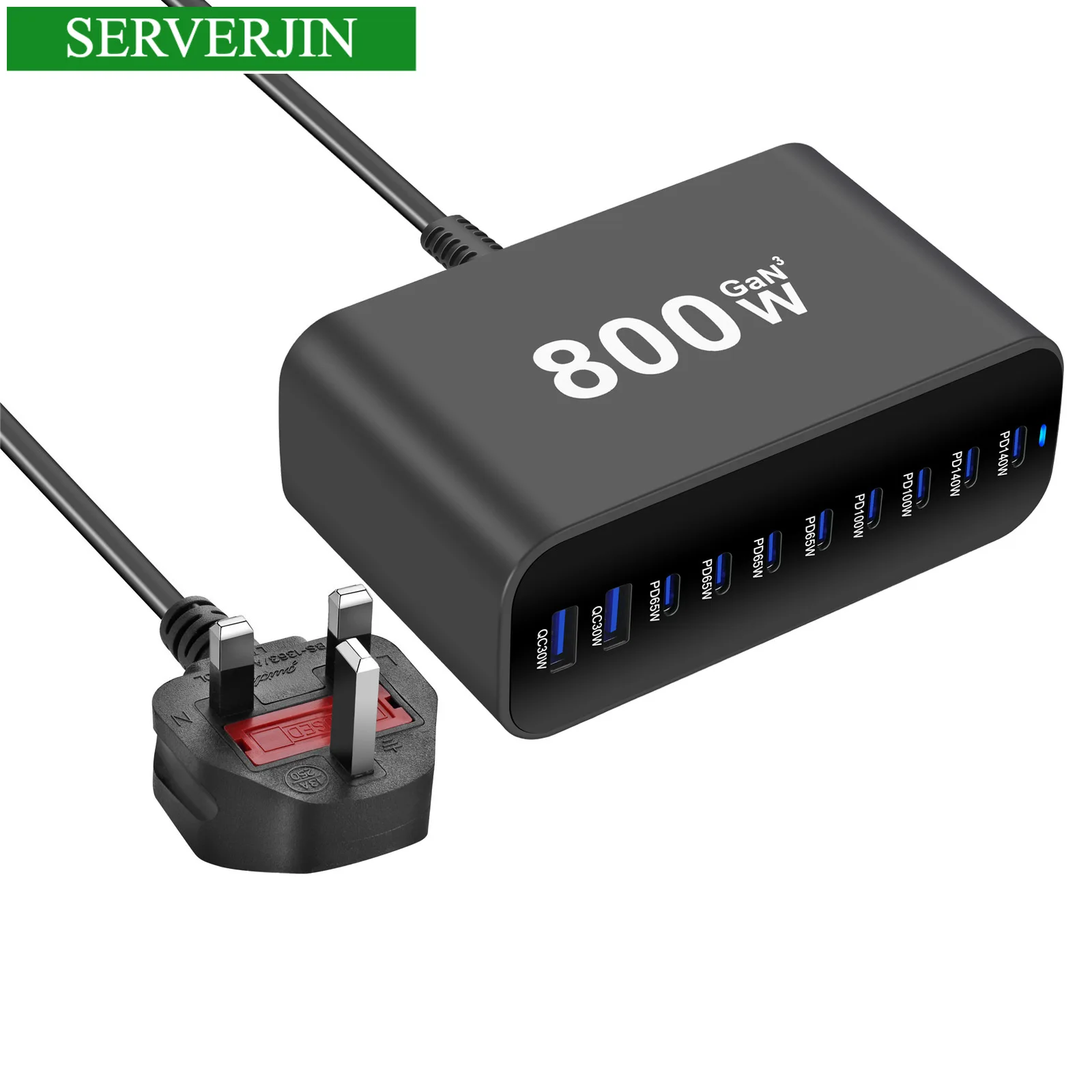 

Новое зарядное устройство Gan 8C2A USB C мощностью 800 Вт, портативная 10-портовая зарядная станция USB C, настольное зарядное устройство для мобильных телефонов, планшетов и т. д.