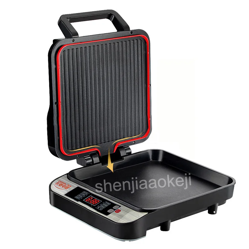 على الوجهين ستيك شواء توقيت متعددة الوظائف تعليق غير عصا آلة القلي ذكي التلقائي الكهربائية الخبز عموم