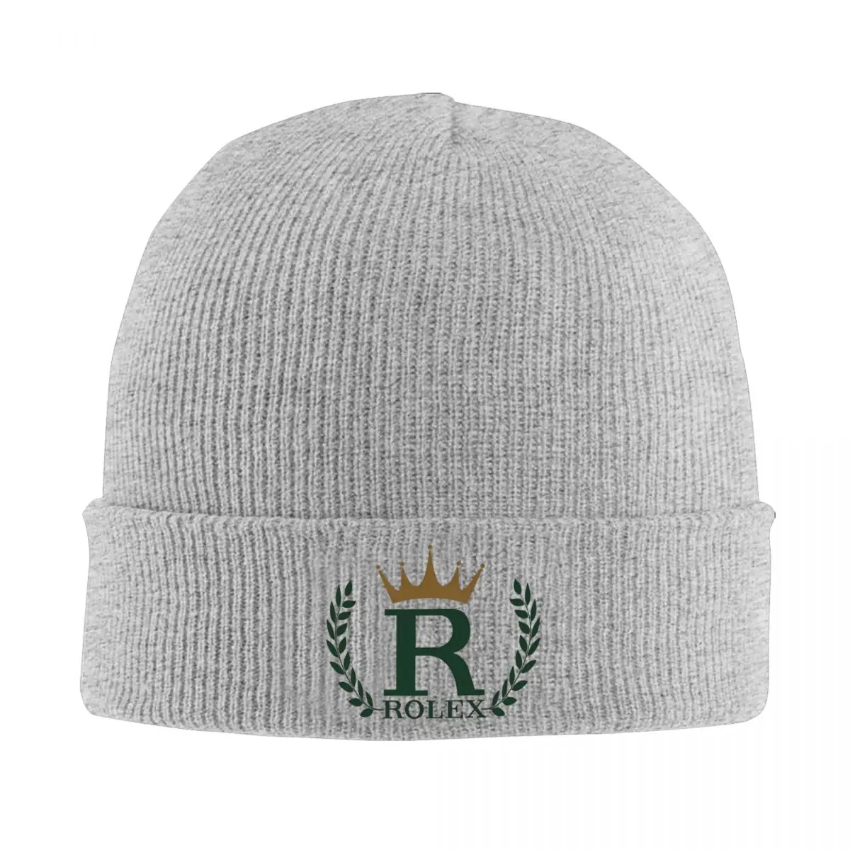 R-ROLEX Logo Art Knitted Hat Beanies Autumn Winter Hats Warm Fashion Caps Men Women