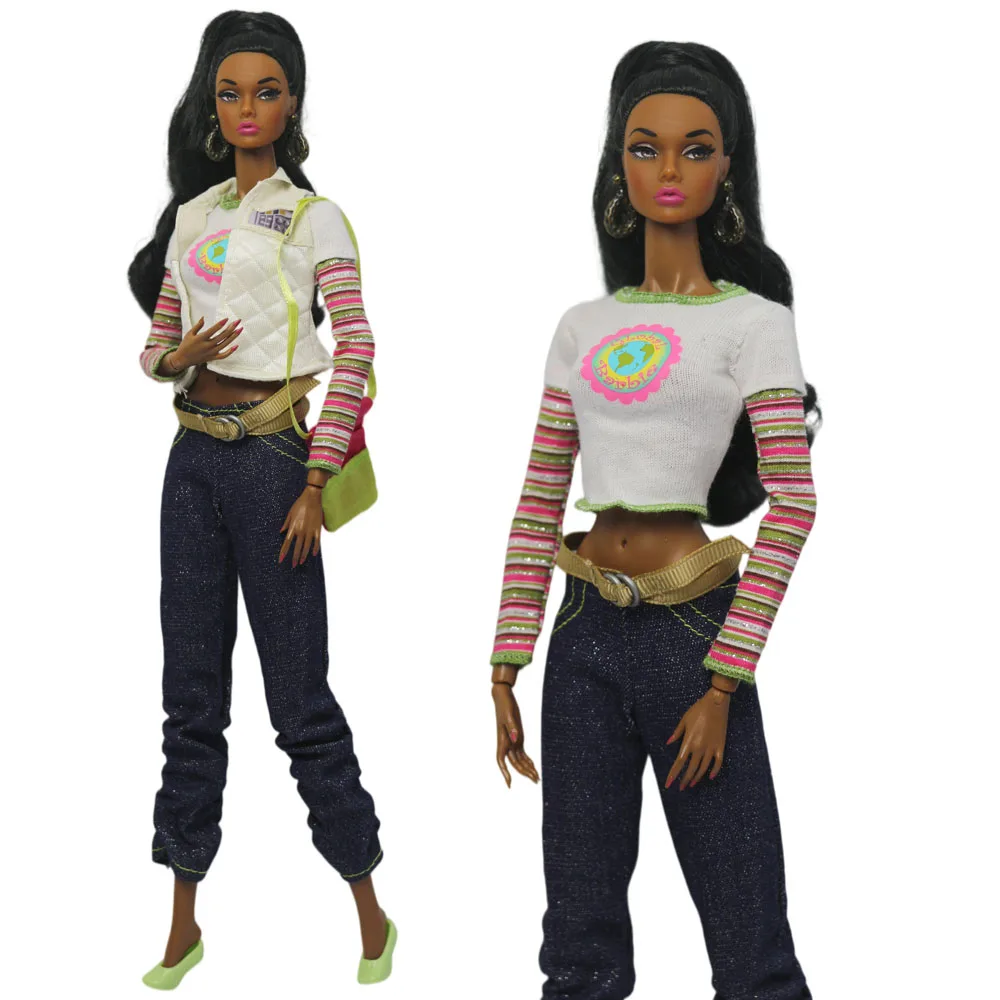 1 Set Puppenkleidung im Maßstab 1:6, Kleid-Outfit für 11,5 Zoll (30 cm) Puppen, viele Stile zur Auswahl, Geschenke für Mädchen, Puppenzubehör # 36 – Detail 18