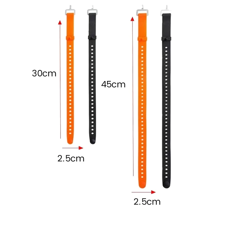 Gummi-Spannungsgurt, hochfester Frachtgurt, Gummi-Utility-Gurt für Taschenlampe, Gepäck, S, Schwarz