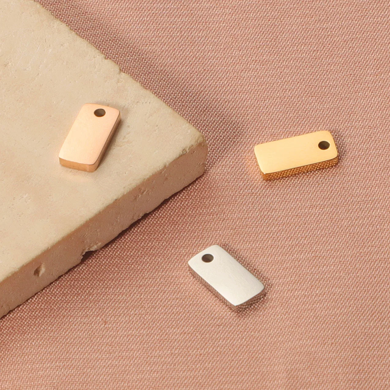 

50 шт. 5*10 мм золото/стальной цвет из нержавеющей стали, зеркальная полировка, прямоугольный стержень, подвеска, ожерелье «сделай сам», изготовление ювелирных изделий ручной работы, оптовая продажа