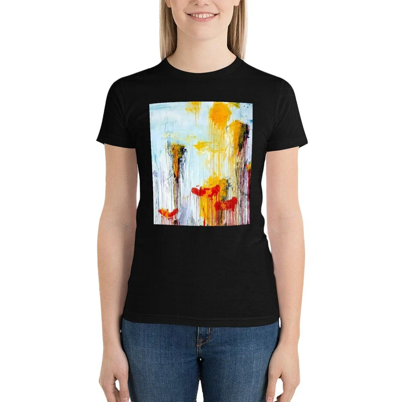 Cy Twombly, Abstract Expressionism, artwork. T-Shirt shirts graphic tees kawaii clothes Women t shirt