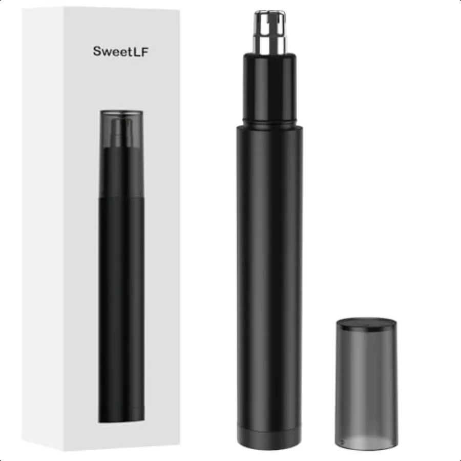 

Nose Hair Trimmer for Men with Detachable Head Washable Blades RShaped Design Lightweight 26g Includes Cleaning Brush