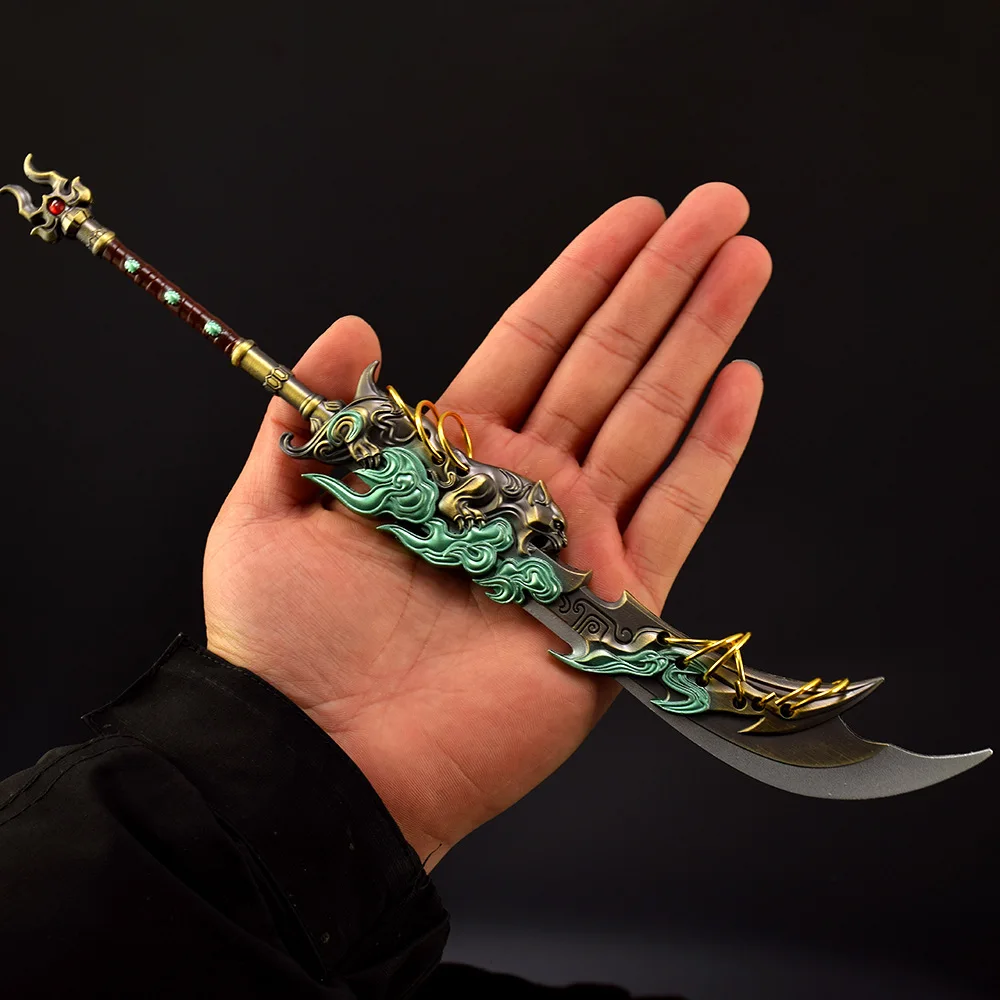 30cm Naraka: Bladepoint Weapon Zhu Yin Broadsword Sword Game Peripheral Metal Samurai Sword Weapon Model Desktop Gifts Toys Boys