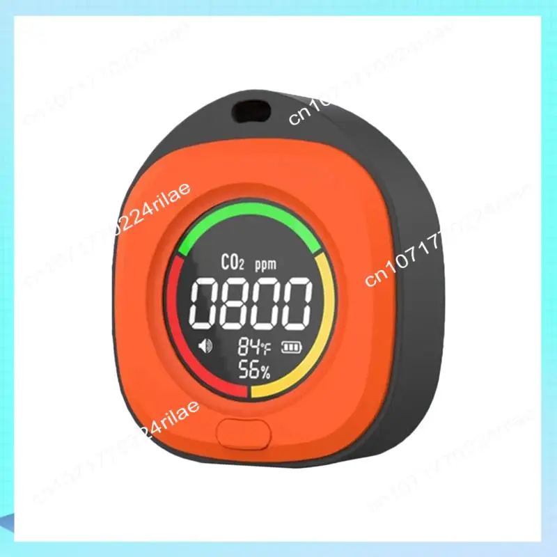 A17Z K5C Mini Detektor Dwutlenku Węgla Tester CO Monitor Jakości Powietrza Przenośny Ekran LED Ładowanie USB Typ-C Do Użytku Wewnętrznego