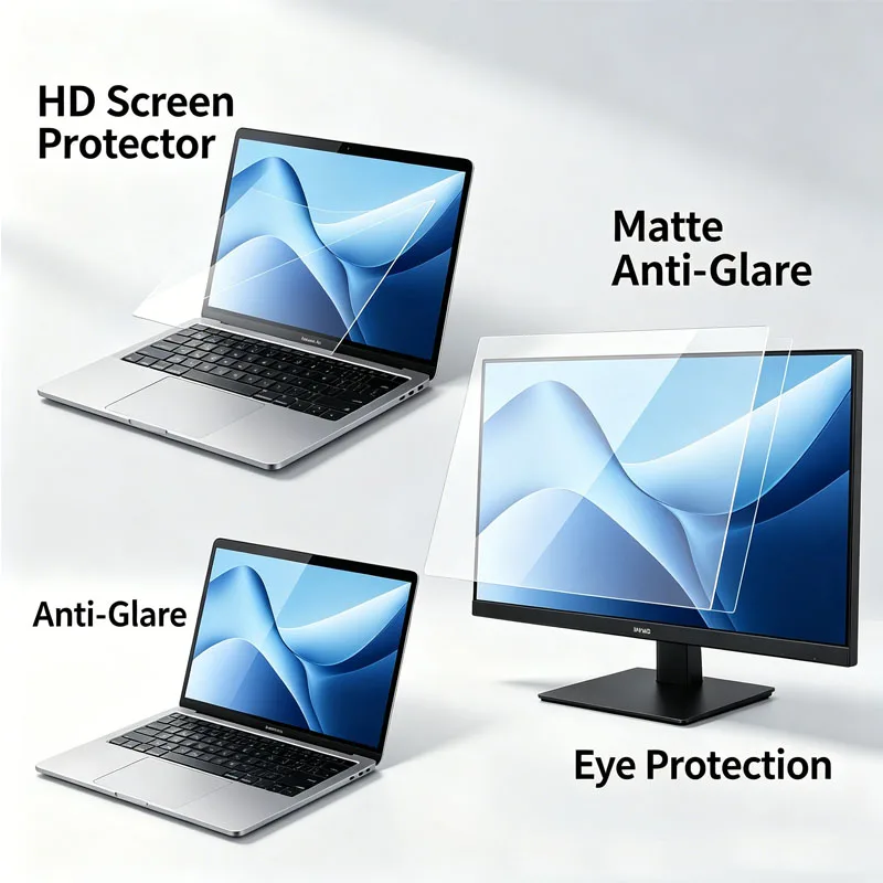 "2 films protecteurs d'écran HD mats anti-reflets | Filtre de protection anti-reflet pour écran d'ordinateur portable | 11""-24"" Uni"