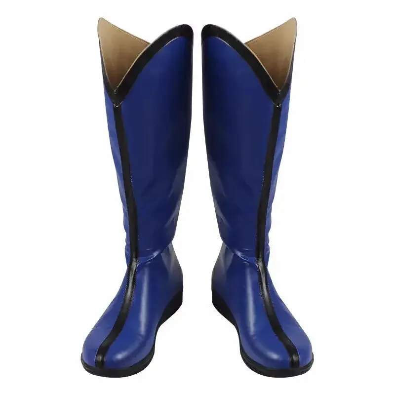 

NewDeadpool 3 X- Wolverine Cosplay Boots Leather Customized Men Blue Shoes5;c,6's.2;b'8,