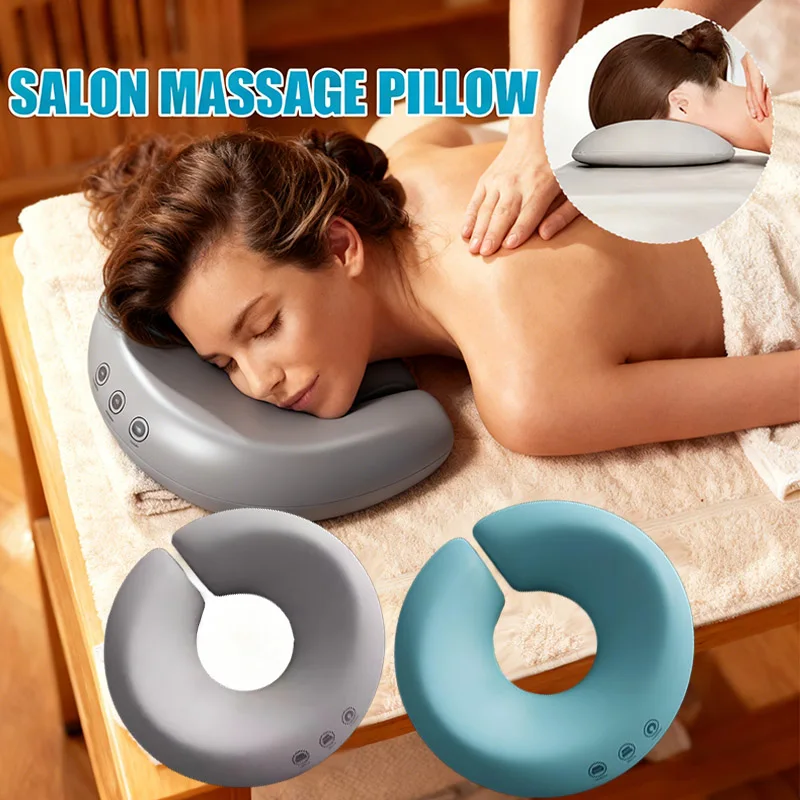 

Эргономичная подушка для лежания из пены с эффектом памяти, дышащая подушка для головы, подушка для сна для салона красоты, спа, U-образная подушка, подушка для лежания AMZ005