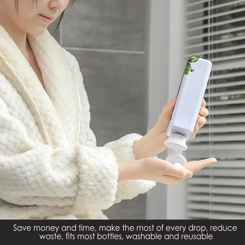 AGOUP перевернутая крышка для бутылки, перевернутая бытовая бутылка, пустая крышка, 6 шт., портативный набор крышек для бутылок, крышки для бутылок без отходов для шампуня