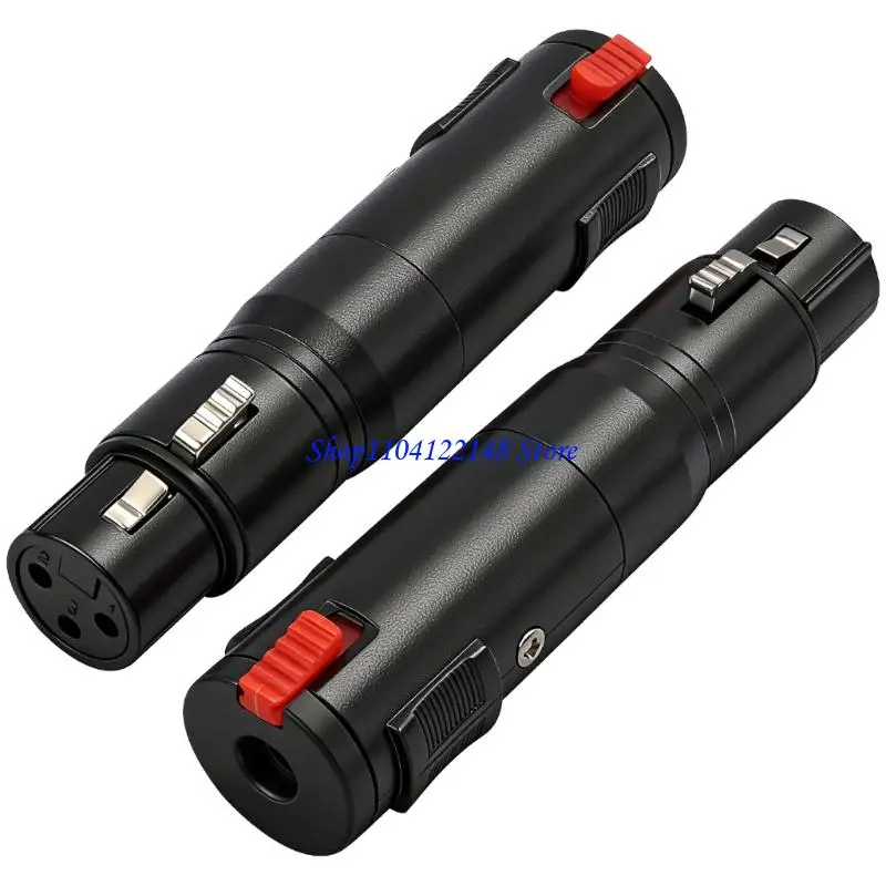 P9FA 6.35mm 1/4inch Female to XLR Female Microphones Cable Connector Converter